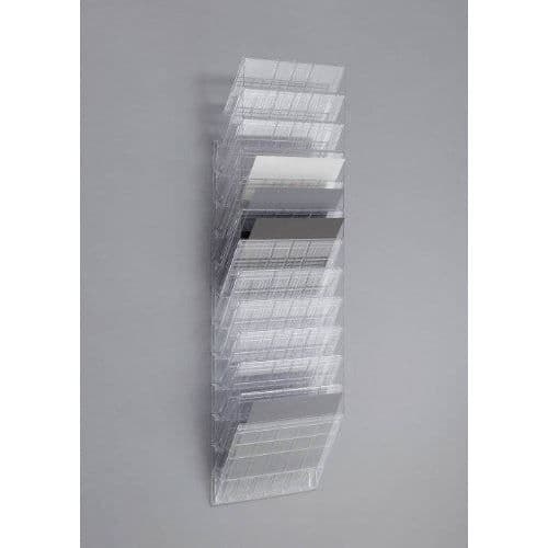 Slitstark Flexiboxx väggdisplay 12 A4 landskapsbild...