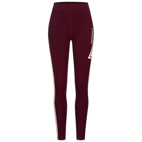 Lonsdale Lowstoft damleggings - oxblod/ecru