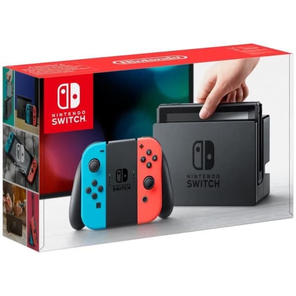 Nintendo Switch-konsol • Neonblå & Neonröd