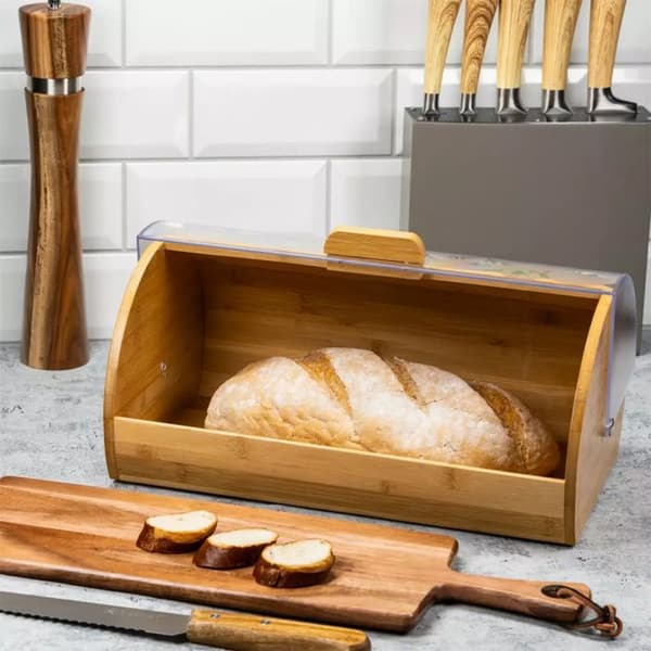 Brödbox - KINGHOFF - KH-3615 - Bambu - Akryl - 36x21x17 cm