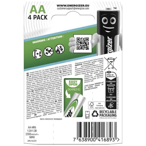 ENERGIZER Extreme AA-batterier 2300 bp4