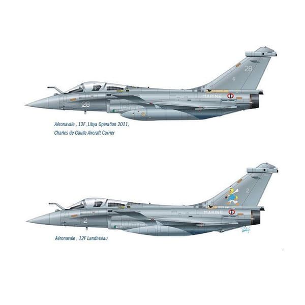 Flygplansmodell - Italeri - Rafale M - Extern verksamhet 2011 - Plast