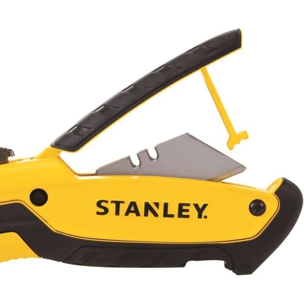 Infällbar bladkniv - STANLEY - 5 positioner - Förvaring 10 blad - Bi-material metallkropp