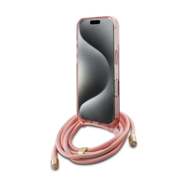 Guess MagSafe-fodral för iPhone 16 Pro, rosa