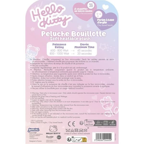 Värmekudde - HELLO KITTY - JEMINI - Mjuk - 21 cm