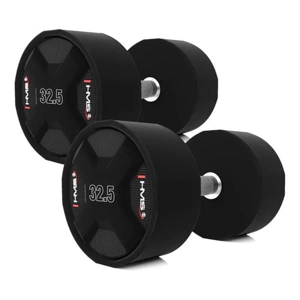 Set med hantlar - HMS - HPC - Polyuretan - 40-50 kg - 10 stycken