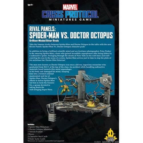 Figur - ASMODEE - MARVEL CP SPIDER-MAN MOT DOCTOR OCTOPUS - Licens Marvel - Från 14 år - Inomhus