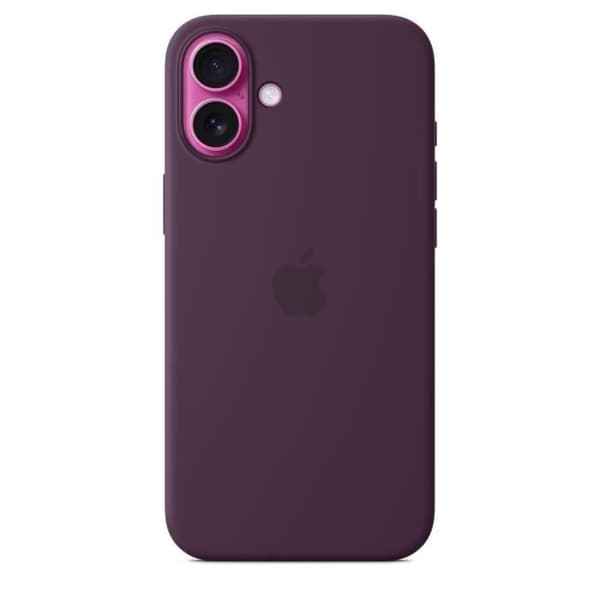 APPLE iPhone 16 Plus - Silikonskal med MagSafe - Plommon