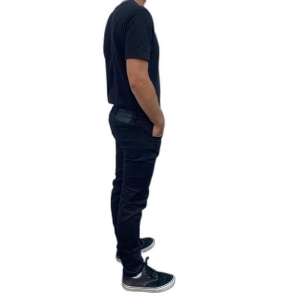 Slim jeans - Trigger Riding - Svart - Låg midja - 95% bomull, 5% elastan