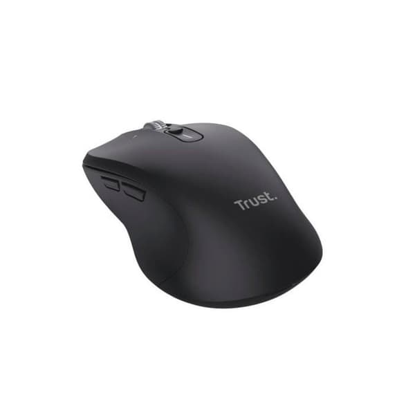 Mus Trust Ferro Bluetooth 3200 DPI Svart Multienhet Hyperscroll Hjul