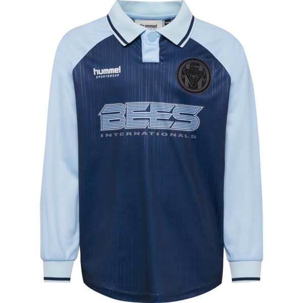 Randig långärmad tröja barn Hummel - dress blues