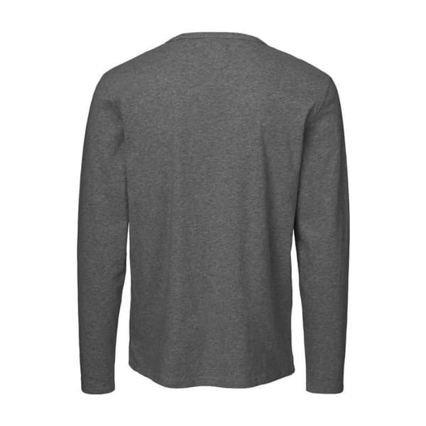 Långärmad t-shirt i ekologisk bomull NEUTRAL - Mörkgrå