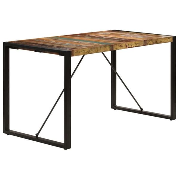 vidaXL Matbord 140x70x75cm Massivt återvunnet trä