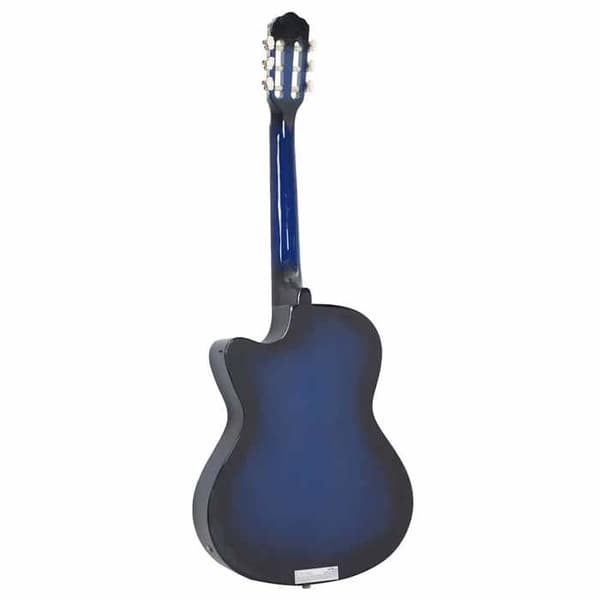 vidaXL Western Classical Cutout Guitar 6 String Equalizer Svart