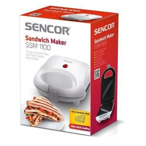 Köttsmörgåsgrill - SENCOR - SSM 1100 - 460 W - 2 smörgåsar - Triangulär yta