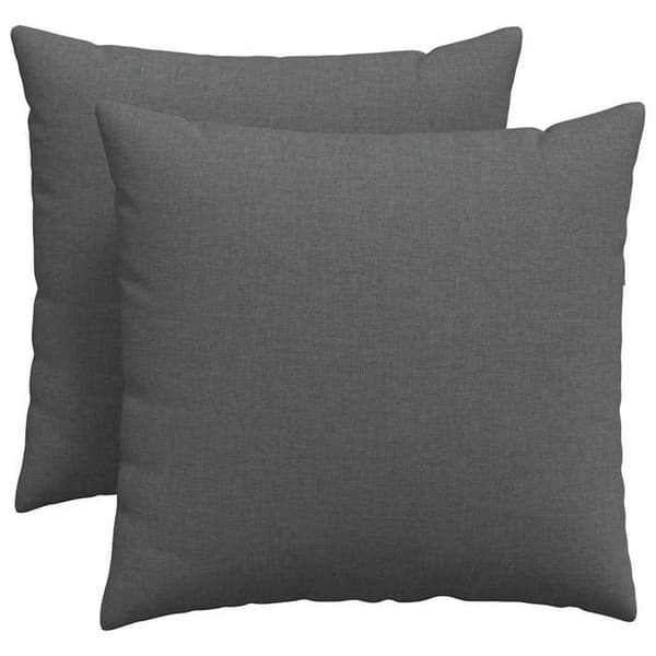 vidaXL Soffkuddar 2 st Mörkgrå 50 x 50 cm tyg 42013955