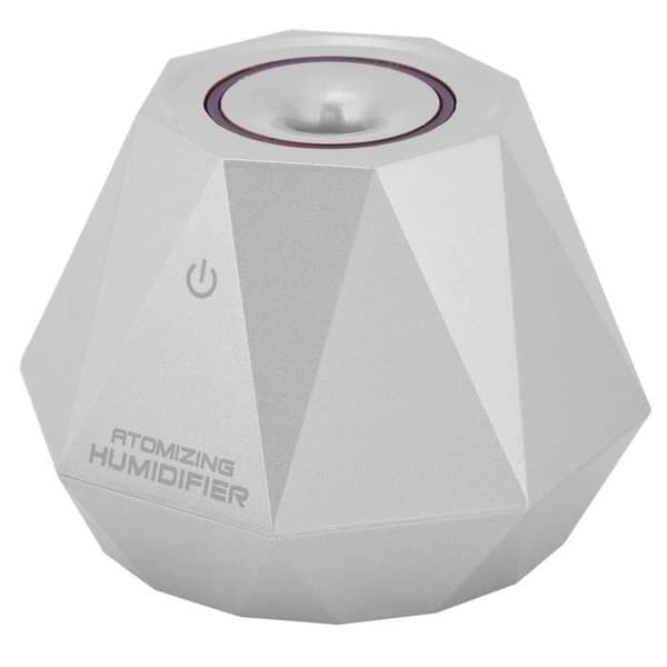 180ml Mini Diamond Shape Luftfuktare Hemmakontor Car Aroma Diffuser (silver)