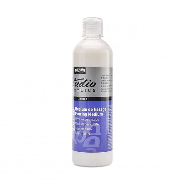 Pebeo - Akrylfärger - Studio akrylfärgsmedium lissage flaska 500 ml /t