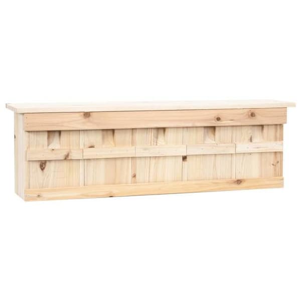 vidaXL Sparvhus med 5 sovrum 68x15x21 cm Granved