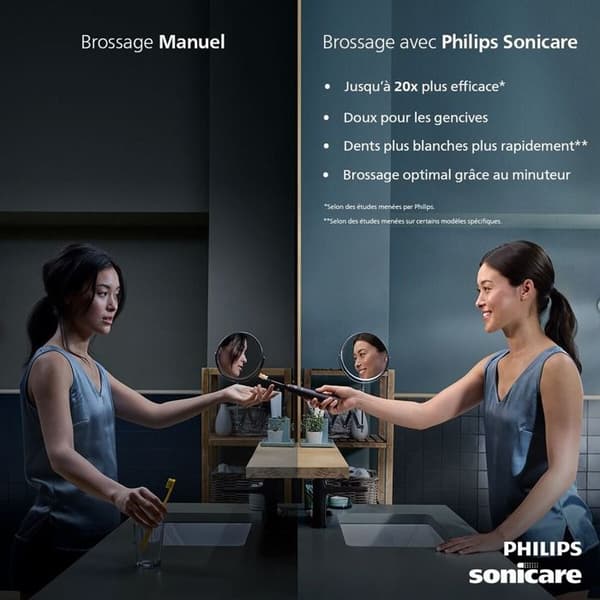 Philips Sonicare HX3689/43 Elektrisk tandborste Blå Vit
