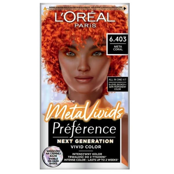 L'Oréal Paris Préférence MetaVivids Hårfärg 6.403 Meta Korall