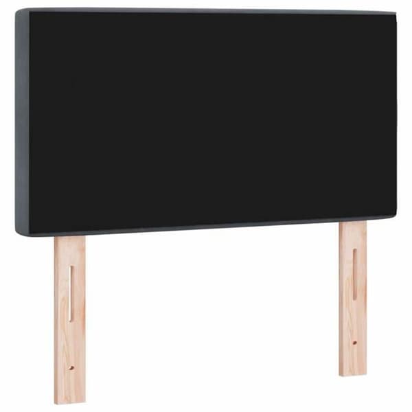 vidaXL Sänggavel Mörkgrå 80 cm Sammet 42007070