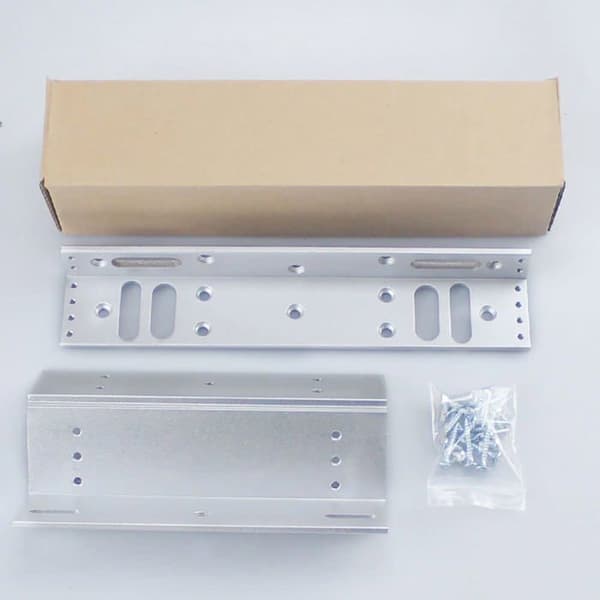 Support Z-L för elektromagnetisk lås 280/600 lbs - anodiserad aluminium grå