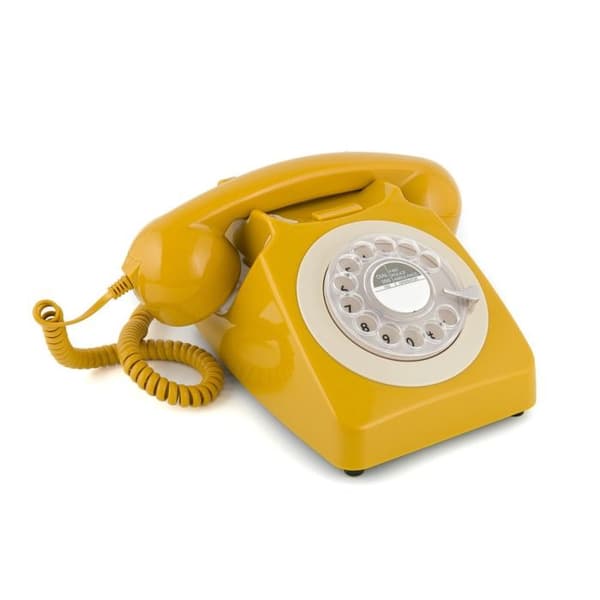 Telefon GPO 746 engelska - senap