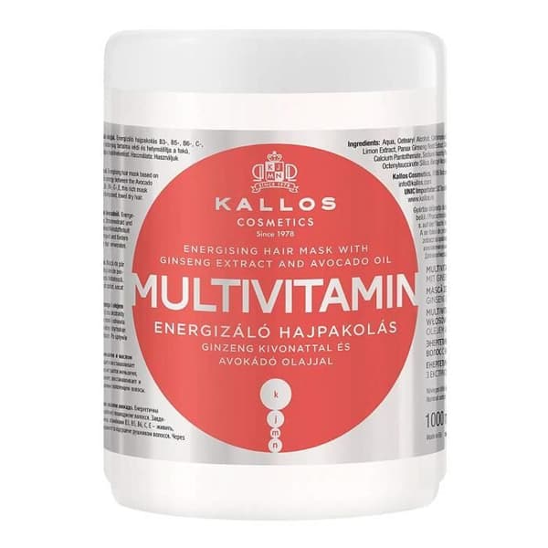 Kallos Multivitamin Hårmask 1 L - KJMN1206