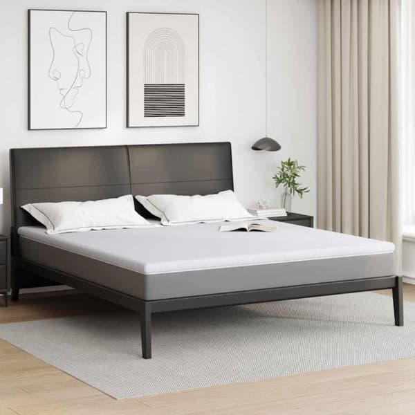 Madrasskydd - VIDAXL - 4106196 - Grå - 6 cm - Jacquardpolyester