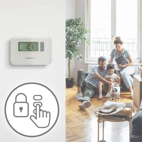 Honeywell T3C110AEU Hem T3 Termostat för inomhusbruk, dagligt program, veckoprogram 1 st.