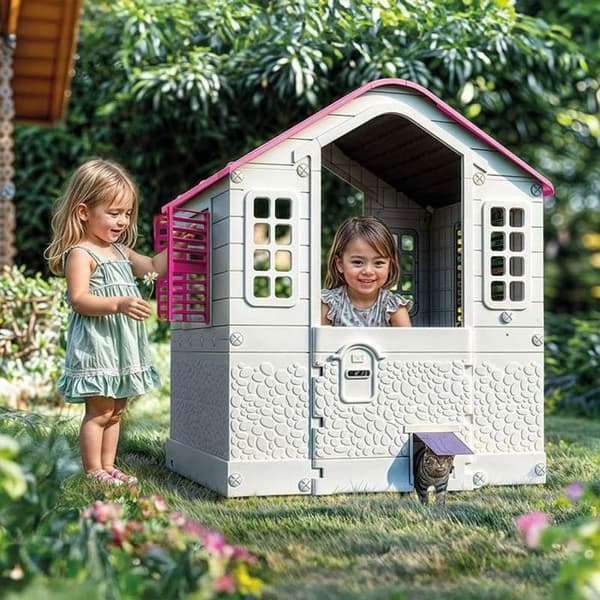 Utomhuslekstuga - Dolu rosa stuga XXL 2579 25791