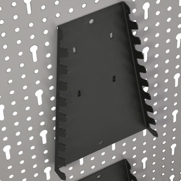 Perforerade väggpaneler - vidaXL - 4 st - Stål - 40x58 cm - Grå
