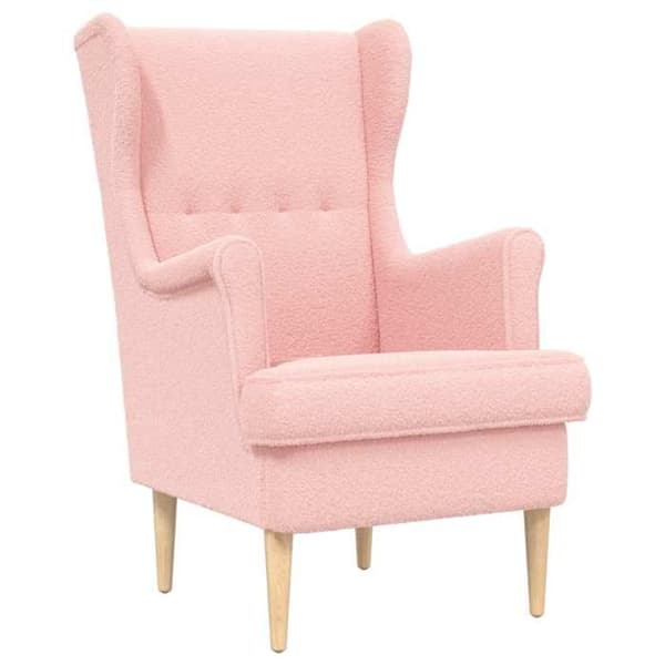 vidaXL fåtölj Rosa tyg 42029892