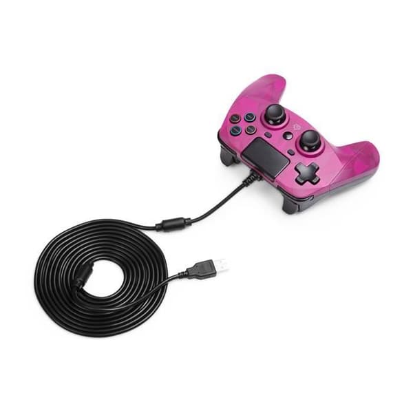 Gamepad - snakebyte - Trådad handkontroll Pad 4 S - PS4 - Rosa - Trådad - Vibration