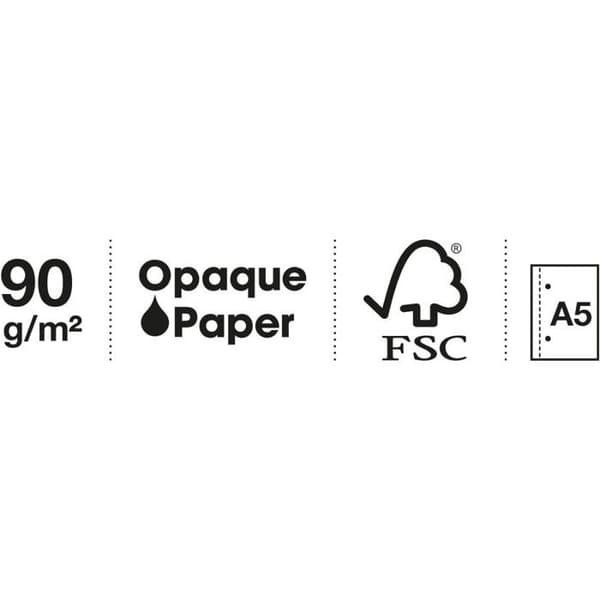 Notebook - Notebook - A5 - Spiraler - Små fyrkanter - 120 perforerade sidor - Polypro - Lavendel