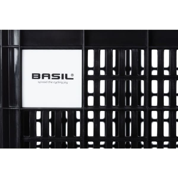 Cykelkorg - Basil - Crate - 29,5L - Återvunnen plast - Svart