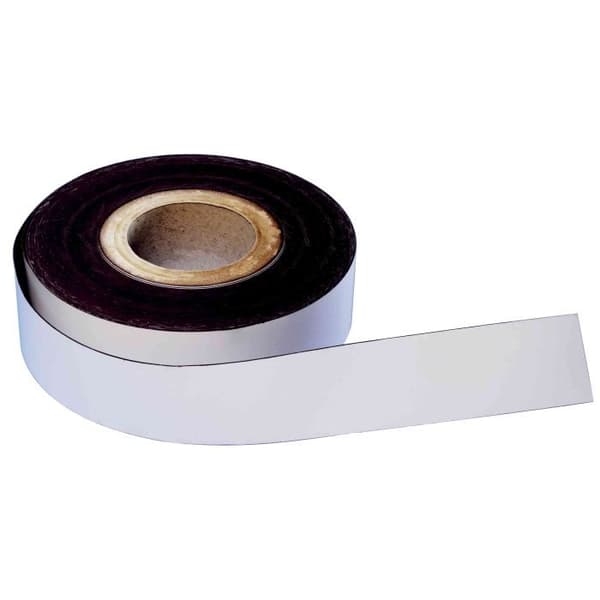 Magnetisk tejp - magnetoplan - PVC - vit - 20 mm x 30 m