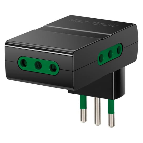 Flerfacksadapter - VIMAR - RI.00310 - Kompakt - 3 uttag P11 2P+T 10 A - 1500 W