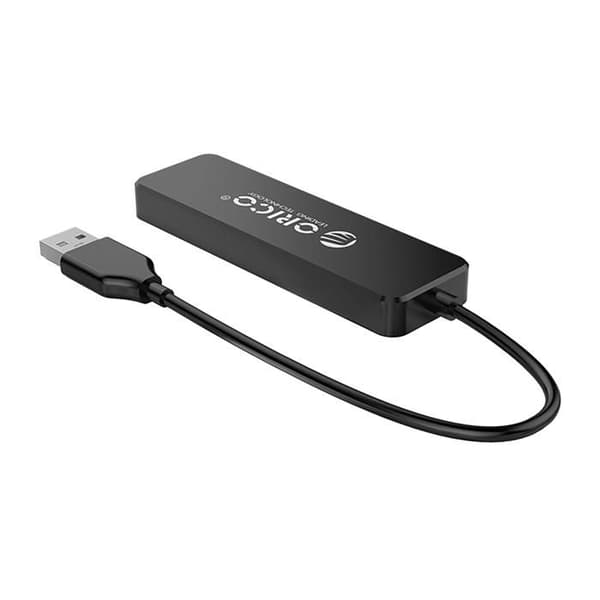 USB-hubb - ORICO - FL01 - 4 portar USB-A 2.0 - Kompatibel med Windows, macOS, Linux - Svart