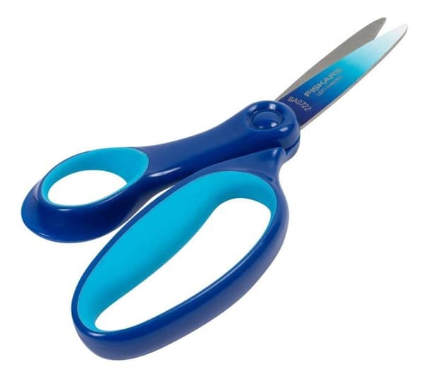 Fiskars Vänsterhänt barn sax 15 cm SoftGrip - 8-11 år, blå (1067854)