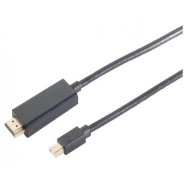 Kabel - SHIVERPEAKS - BASIC-S - mini DisplayPort till HDMI - 3 m - Svart