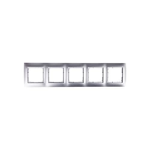 Cadre - Kontakt-Simon - Simon 54 - 5 Positioner - Silver - Inuti