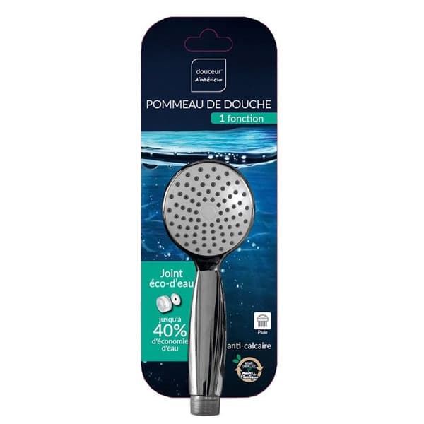 Douchette 1 Funktion "Eco d'Eau" 19cm Krom