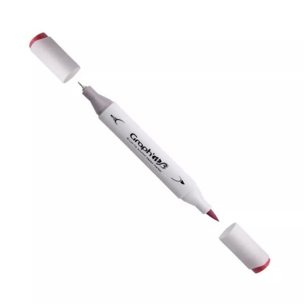 Graph'It - Set med 12 Graph'it Brush Markörer Mix grå