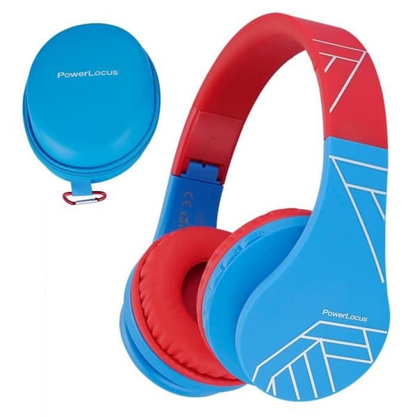 Hörlurar - POWERLOCUS - P1 - Bluetooth - Supra aural - Begränsad volym - Röd