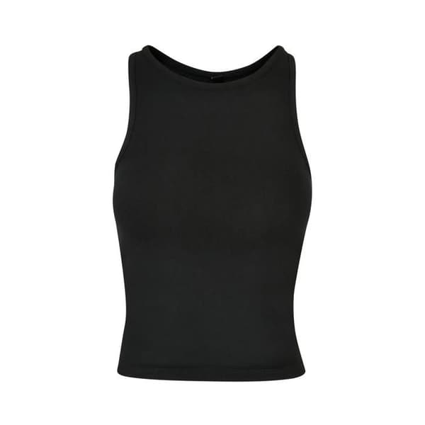 Damryggad tanktop Build Your Brand - svart
