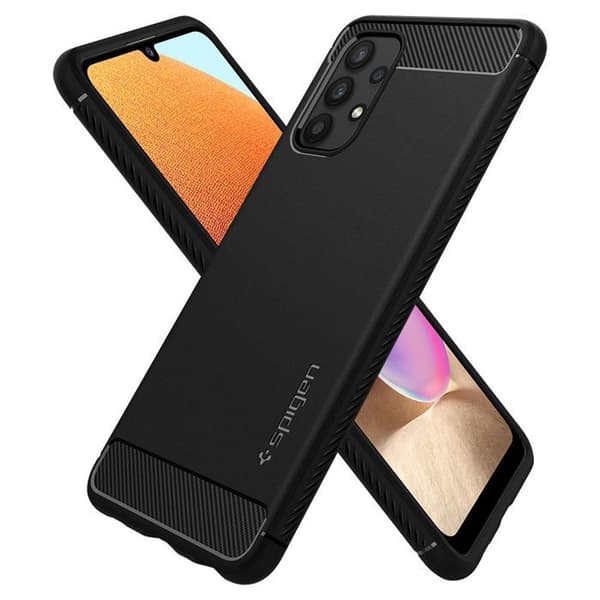 Coque - SPIGEN - Rugged Armor - Flexibel silikon - Halkskydd - Kompatibel med Galaxy A52