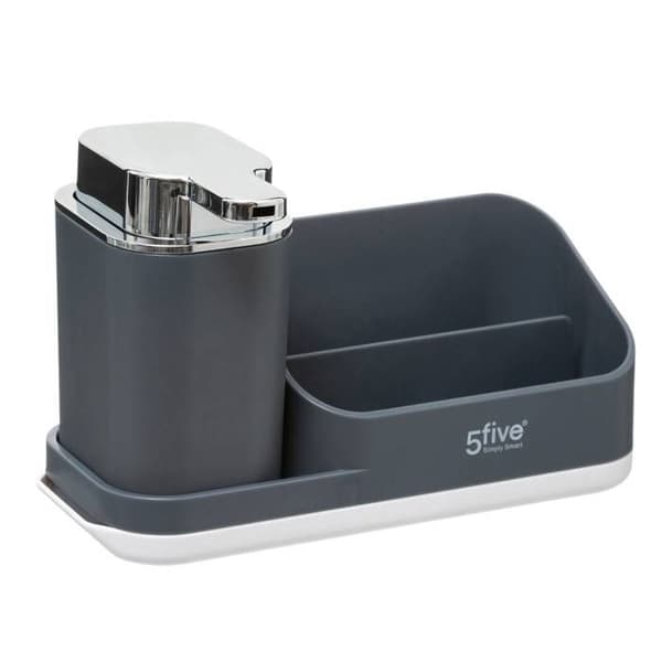 Diskhoorganisatör med dispenser 300ml "Néo" grå - 5 five simply smart