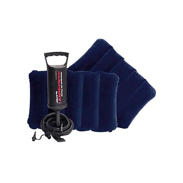 Intex Classic Downy luftmadrass + pump ingår - 2 personer bred